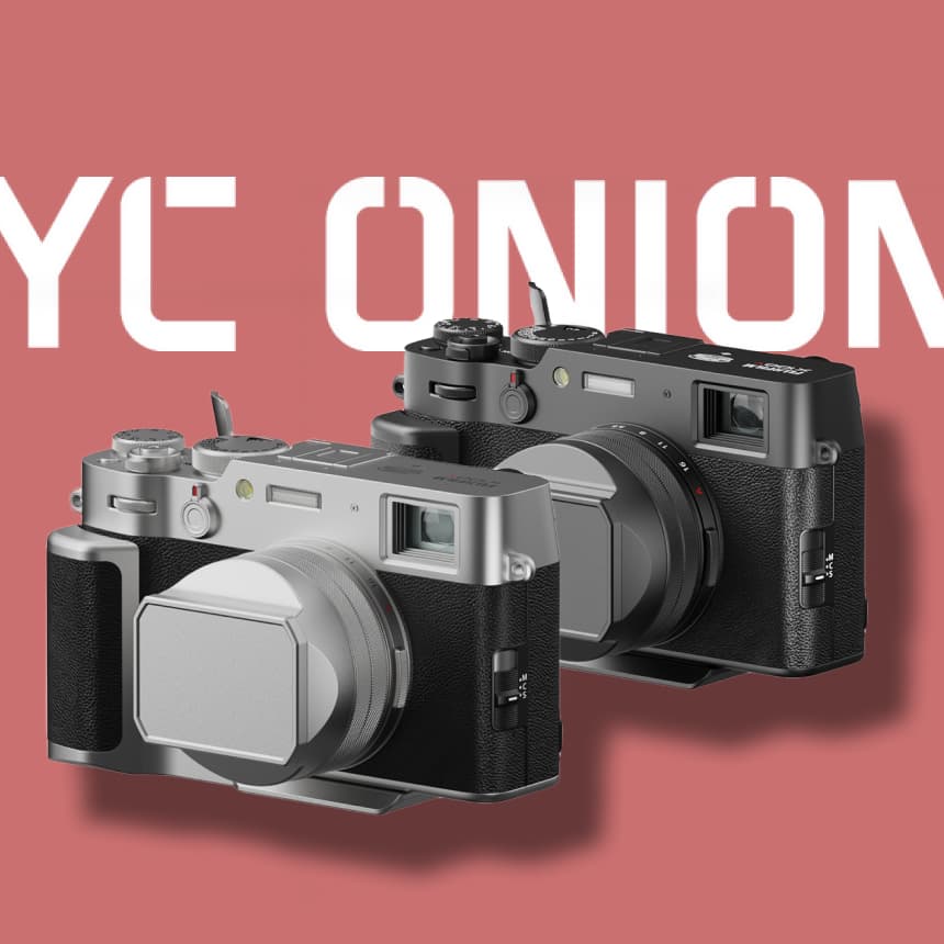 YC Onion 후지필름 X100 X100V X100VI 렌즈후드 핸드그립 엄지그립