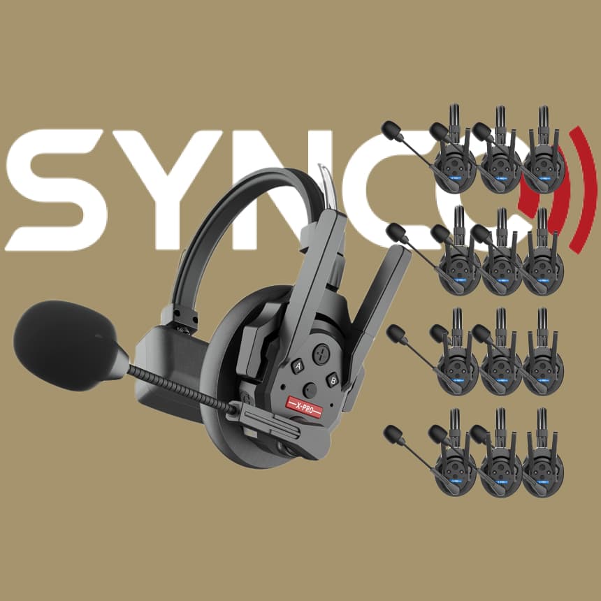 SYNCO Xtalk XPro13 1H12R 무선 인터콤 시스템 원격 헤드셋 프로