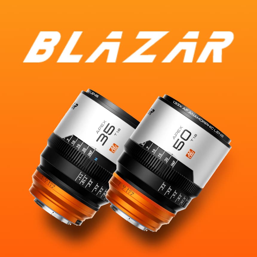 [락차xKOBA] BLAZAR Apex 35mm 50mm T1.8 오토포커스 아나모픽 렌즈 1.33X