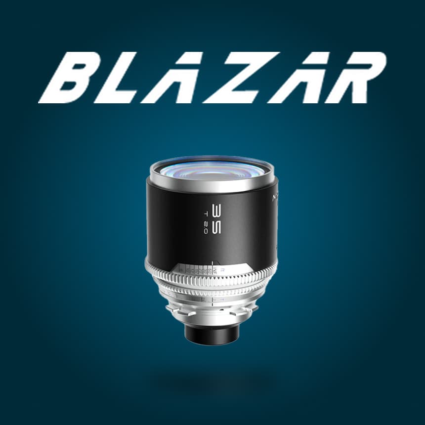 BLAZAR Mantis 35mm T2.0 풀프레임 아나모픽 렌즈 1.33X