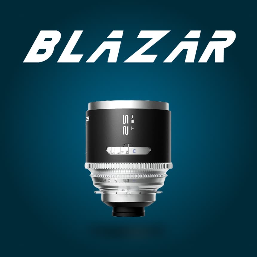 BLAZAR Mantis 25mm T2.4 풀프레임 아나모픽 렌즈 1.33X