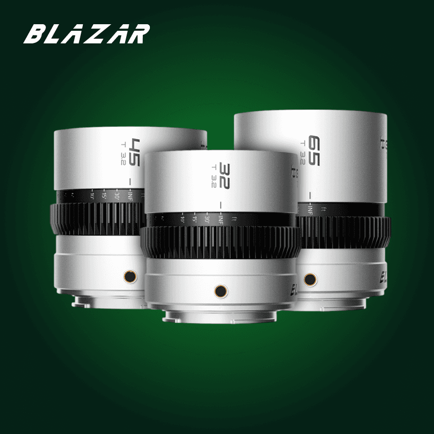 BLAZAR Beetle 1.33X 풀프레임 팬케익 아나모픽 렌즈 32 45 65 3구세트